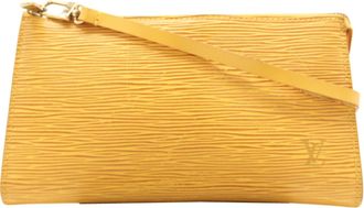 Louis Vuitton Yellow Coated Canvas Pouch (Pre-Owned)
