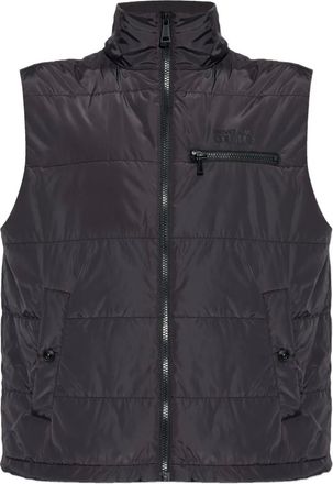 Versace Jeans Couture zip-up quilted gilet - men - Polyester - 46 - Black