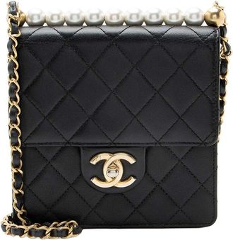 Chanel Chic Pearls Small Vertical Flap Bag (Authentic Pre-Loved)