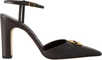 Manolo Blahnik Querelle Pumps - Dames - Pumps - Bruin - 38 EU - Leer - Schoenen