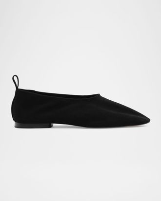 Schutz Hadley Suede Ballerina Flats