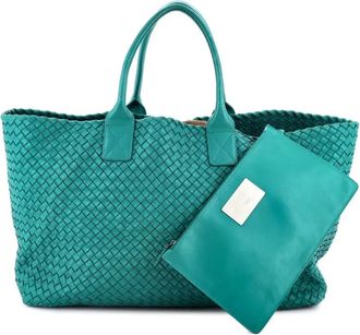 Bottega Veneta Cabat Intrecciato Nappa Medium tote bag - Groen