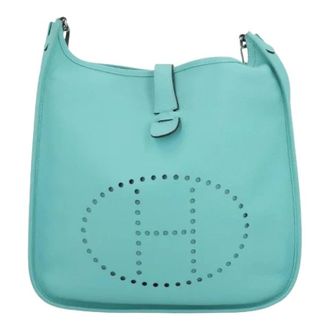 Herm&egrave;s Pre-owned Evelyne 29 Schoudertas - Dames - Pre-owned - Blauw - Maat: ONE Size Leer