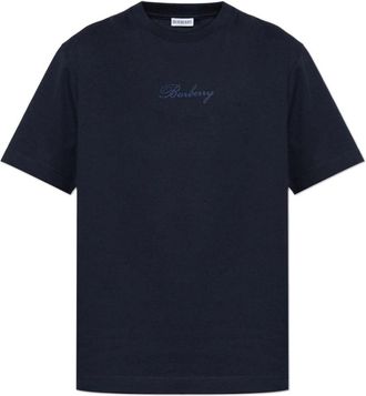 Burberry T-shirt Ryan - Heren - T-shirts - Blauw - S - Katoen - Tops