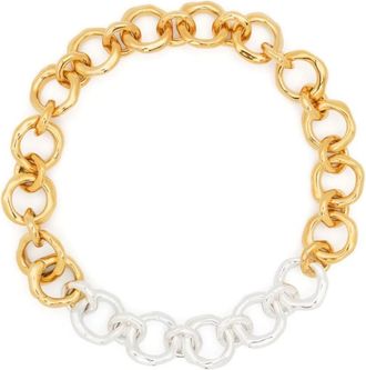 Jil Sander Collar de cadena gruesa bicolor - Accessories - Mujer - Amarillo - ONE SIZE