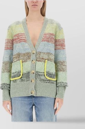 Cormio v-neck oversize knitwear front pockets