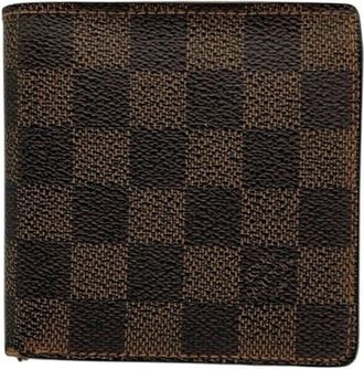 Louis Vuitton Brown Pvc Leather Wallet (Bi-Fold) (Pre-Owned)