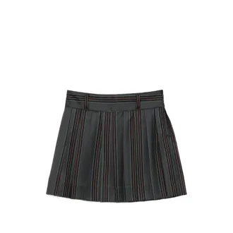 Enfants Riches Deprimes Striped Mini Pleated Skirt