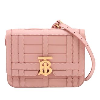 Burberry Pre-owned Burberry Small TB Monogram Woven Calfskin Crossbody Ladies O0QPZPWGM13RCPSP