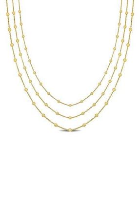 Delmar Three-Strand Ball Chain Necklace in Gold at Nordstrom Rack