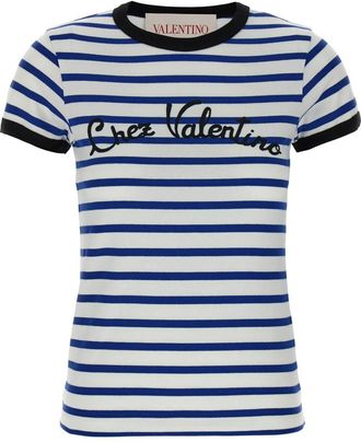 Valentino Blue Chez Valentino T-shirt