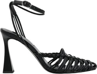 Karl Lagerfeld Debutante - Dames - Sandalen met hakken - Zwart - 37 EU - Leer - Schoenen