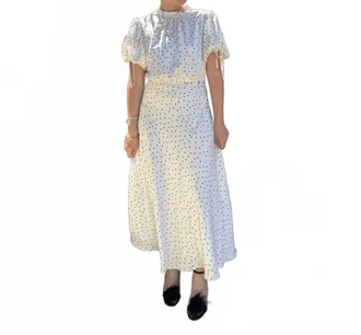 Silvian Heach Fisia Midi Dress In Bright White