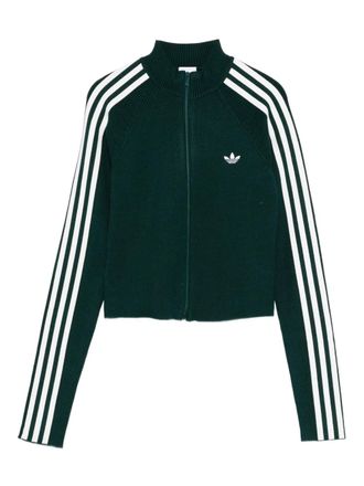 adidas Adicolor track jacket - women - Viscose/Recycled Polyester - S - Green