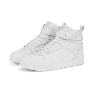 Puma Sneaker PUMA RBD GAME, Damen, Gr. 37, weiss (puma wei&szlig;, puma wei&szlig;, puma team gold), Leder, Synthetik, Schuhe Sneaker