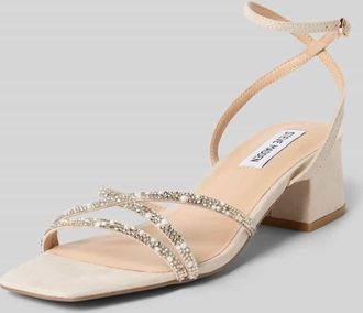 Steve Madden Sandaletten mit Strasssteinbesatz Modell Gabby in Ecru, Größe 36