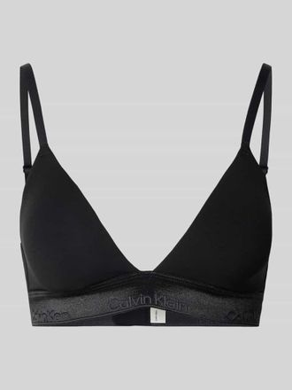 Calvin Klein Underwear Bralette mit elastischem Logo-Bund in Black, Gr&ouml;&szlig;e L