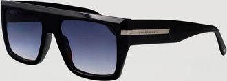 Dsquared2 Occhiali da sole modello aviatore in acetato nero con logo lettering