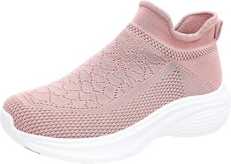 Generic Ladies Slip on Plantar Fasciitis Gym Trainers Womens Shoes Ethnic Casual Shoes Summer Fashion Hollow Breathable Flat Heel Soft Sole Casual Womens Walk