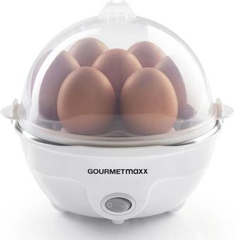 Gourmetmaxx Cuociuova per un massimo di 7 uova Cuociuova elettrico e a risparmio energetico per diversi gradi di durezza Incl. misurino con raccogliuova per