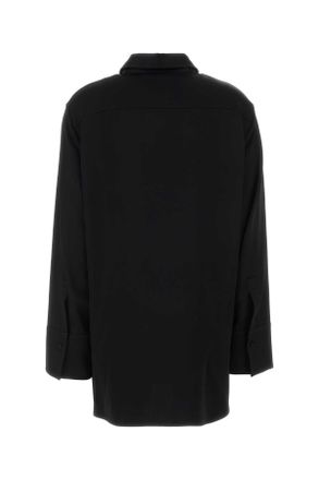 Jil Sander J02dl0284j76018 001 Black Exterior: Acetate Viscose Camicie Shirt