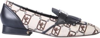 Alberta Ferretti Schoenen, Dames, Veelkleurig, 40 EU, Katoen, Logo Moccasin