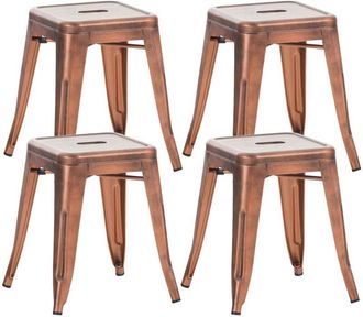 Clp Clp - Set De 4 Taburetes Bajos Armin Cobre