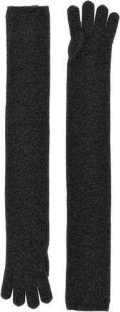 Max Mara Timor Gloves - Dames - Handschoenen - Grijs - ONE Size - Kasjmier - Accessoires