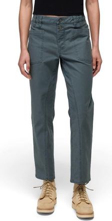Prana Suton Mid Rise Organic Cotton Blend Ankle Pants in Grey Blue at Nordstrom, Size 10