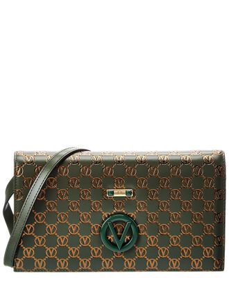 Mario Valentino Valentino By Mario Valentino Lena Monogram Leather Shoulder Bag
