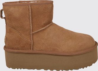 UGG Stivaletti Classic Mini Platform in pelle scamosciata e lana