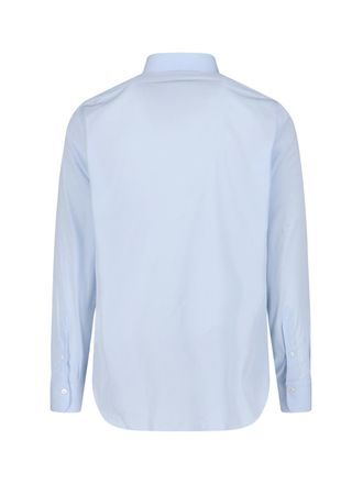 Finamore Mens Shirts Blue Cotton