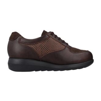 Pinoso's Schoenen, Dames, Bruin, 39 EU, Leer, 7777G Zapato Cordones