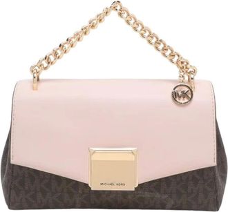 Michael Kors Pre-owned Shoulder Bags, female, Brown, Size: ONE SIZE Pre-owned Canvas Crossbody Bag