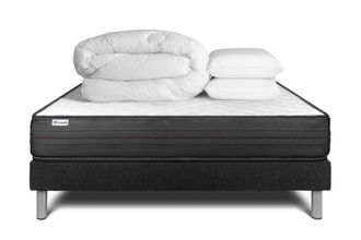 VITALIT Pack colch&oacute;n negro espuma viscoel&aacute;stica 140 x 190