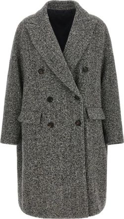 Brunello Cucinelli Mujer, Abrigos, Gris, Talla: 3XS