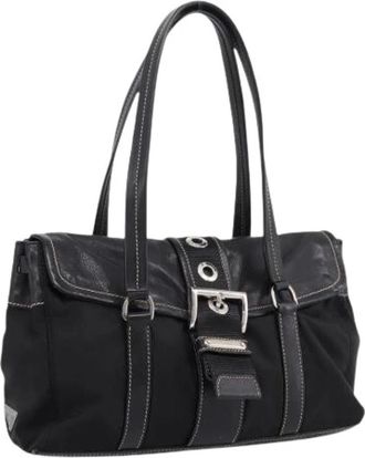 Prada Pre-owned Vintage Schoudertas - Dames - Vintage Schoudertas - Zwart - ONE Size - Leer - Vintage