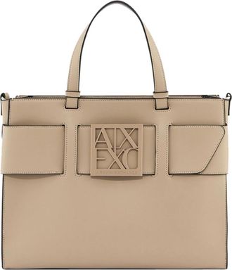 A|X Armani Exchange Shopper Bag - Dames - Shoppers - Beige - ONE Size - Tassen