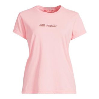Mother Boxy Goodie Goodie Tee - Dames - Tops - Roze - Maat: L Katoen