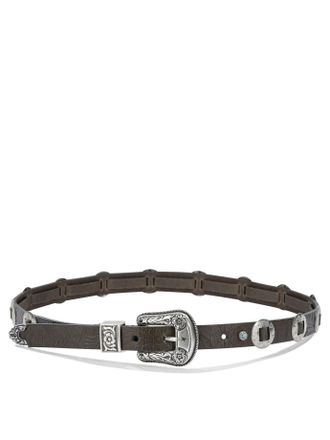 Golden Goose Gouden gans Lace lederen riem