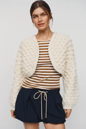Pilcro Wool Blend Textured Shrug