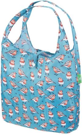 Eco Chic Lightweight Foldable Reusable Shopping Bag Water Resistant Tote Bag (Robins Teal)