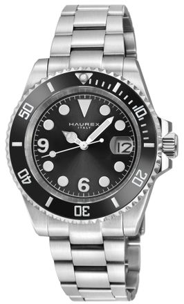 Haurex 4A512UNN Mens Barracuda Automatic Watch - Black - One Size