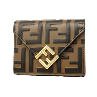 Fendi Brown Leather Wallet (Tri-Fold) (Pre-Owned)