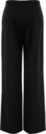 Gucci Womens Wool Palazzo Trouser Black