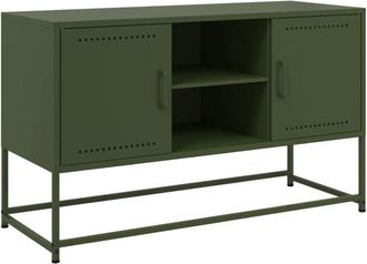 vidaXL Highboard White 36x39x107 cm Steel Vidaxl