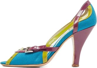 Prada Pumps con dettaglio cut-out - Blu