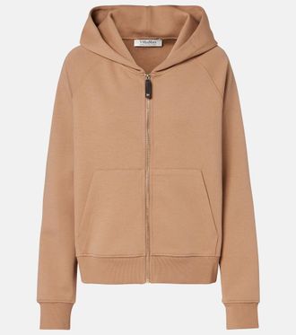 Max Mara Cotton-blend jersey hoodie