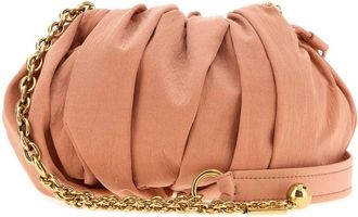 Chlo&eacute; Pliss&eacute; Fabric Shoulder Bag - Beige