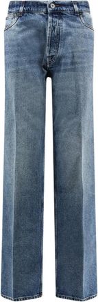 Miu Miu Rechte jeans - Dames - Jeans - Blauw - Maat: W26 Katoen